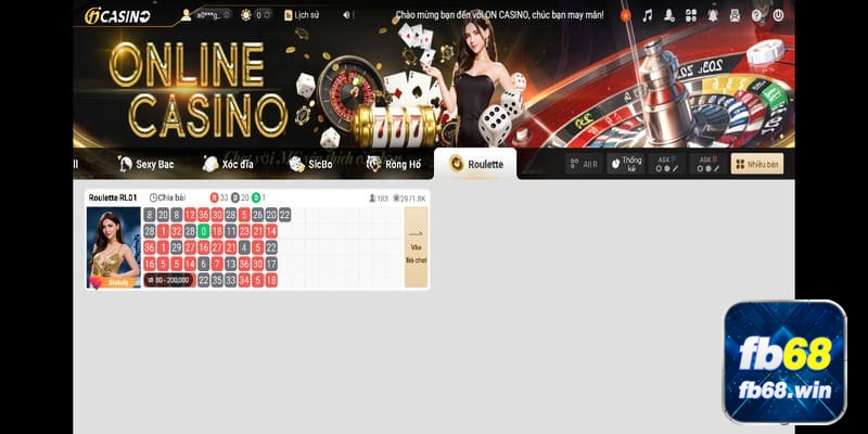 Roulette tại FB68 mang đến cơ hội thắng lớn cho thành viên