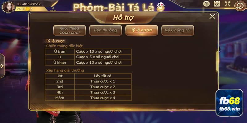 Đánh bài phỏm đổi thưởng trong game phỏm online