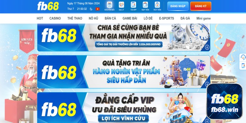 Tổng hợp các chương trình khuyến mãi mới nhất của Fb68